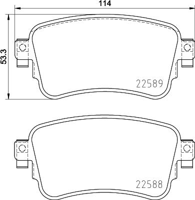 Brembo P 61 133 - Kit de plaquettes de frein, frein à disque cwaw.fr