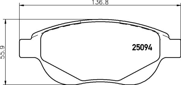 Brembo P 61 137 - Kit de plaquettes de frein, frein à disque cwaw.fr