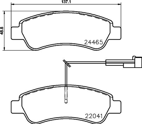 Brembo P 61 125 - Kit de plaquettes de frein, frein à disque cwaw.fr