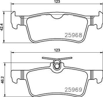 Brembo P61126N - Kit de plaquettes de frein, frein à disque cwaw.fr