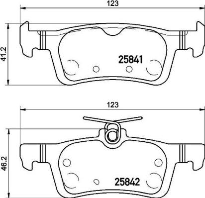 Brembo P 61 121 - Kit de plaquettes de frein, frein à disque cwaw.fr