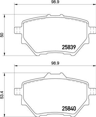 Brembo P 61 122 - Kit de plaquettes de frein, frein à disque cwaw.fr