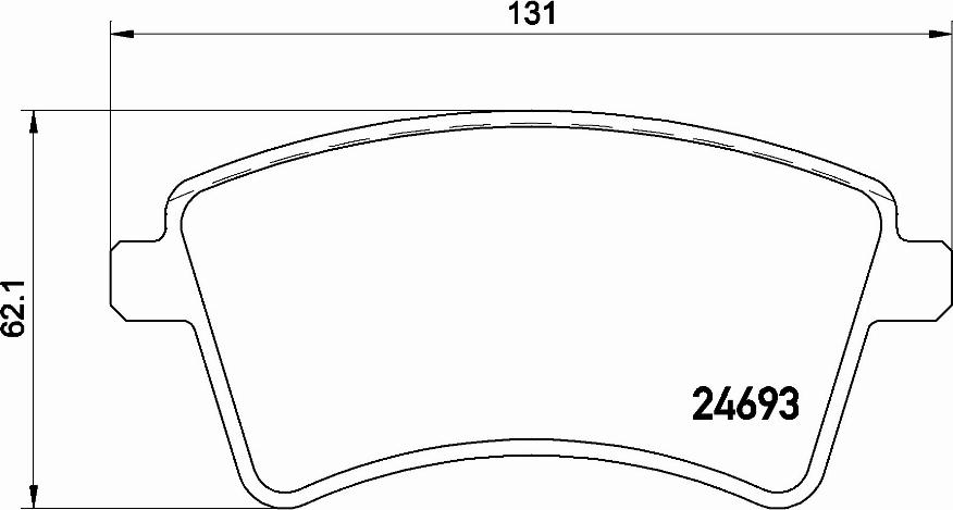 Brembo P 68 044E - Kit de plaquettes de frein, frein à disque cwaw.fr