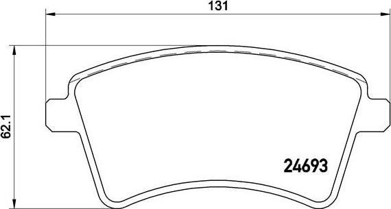 Brembo P 68 044 - Kit de plaquettes de frein, frein à disque cwaw.fr