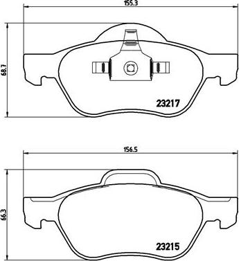 Brembo P 68 048X - Kit de plaquettes de frein, frein à disque cwaw.fr