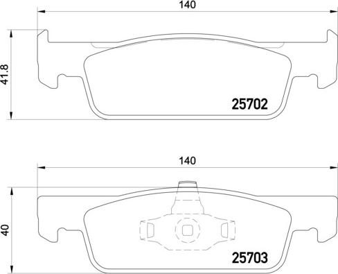 Brembo P 68 059X - Kit de plaquettes de frein, frein à disque cwaw.fr