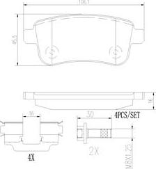 Brembo P68054N - Kit de plaquettes de frein, frein à disque cwaw.fr