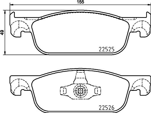 Brembo P 68 065X - Kit de plaquettes de frein, frein à disque cwaw.fr