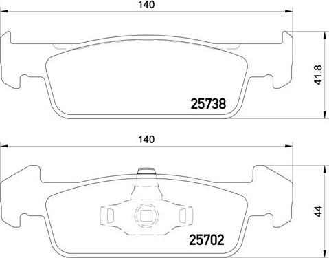 Brembo P 68 060 - Kit de plaquettes de frein, frein à disque cwaw.fr