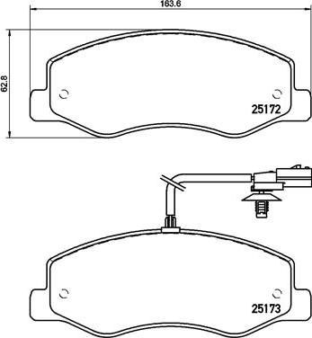 Brembo P 68 061 - Kit de plaquettes de frein, frein à disque cwaw.fr