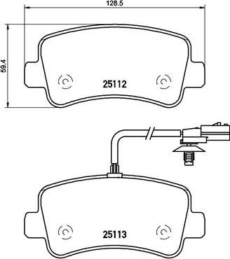 Brembo P 68 063 - Kit de plaquettes de frein, frein à disque cwaw.fr