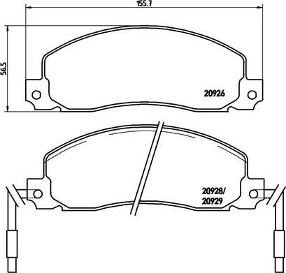 Brembo P 68 006 - Kit de plaquettes de frein, frein à disque cwaw.fr