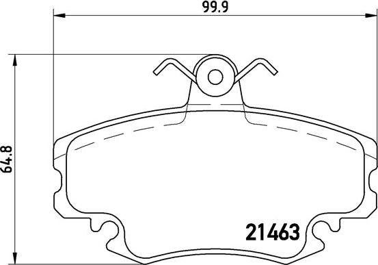 Brembo P 68 008 - Kit de plaquettes de frein, frein à disque cwaw.fr