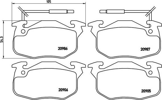 Brembo P 68 010 - Kit de plaquettes de frein, frein à disque cwaw.fr