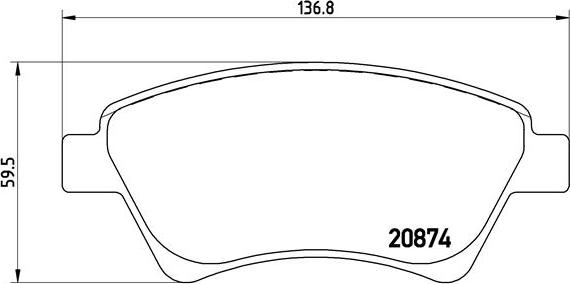 Brembo P 68 034 - Kit de plaquettes de frein, frein à disque cwaw.fr