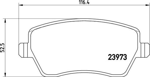 Brembo P 68 033X - Kit de plaquettes de frein, frein à disque cwaw.fr