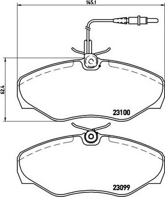 Brembo P 68 026 - Kit de plaquettes de frein, frein à disque cwaw.fr