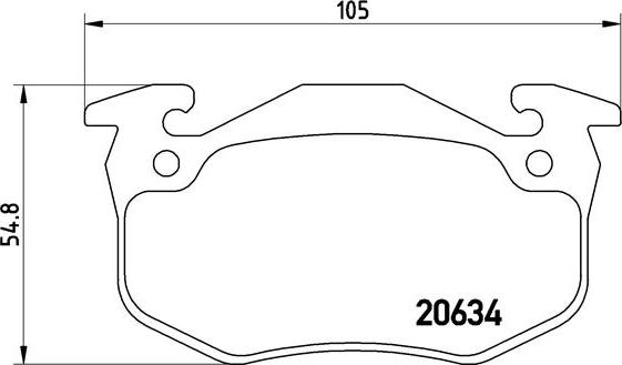 Brembo P 68 020 - Kit de plaquettes de frein, frein à disque cwaw.fr