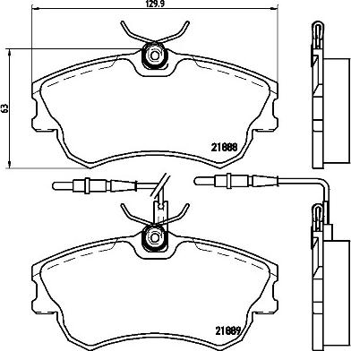 Brembo P 68 023 - Kit de plaquettes de frein, frein à disque cwaw.fr