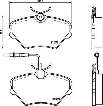 Brembo P 68 022 - Kit de plaquettes de frein, frein à disque cwaw.fr