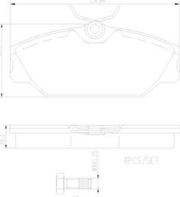 Brembo P68027N - Kit de plaquettes de frein, frein à disque cwaw.fr