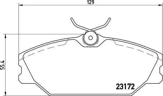 Brembo P 68 027 - Kit de plaquettes de frein, frein à disque cwaw.fr