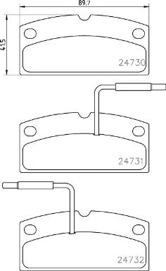 Brembo P 62 001 - Kit de plaquettes de frein, frein à disque cwaw.fr