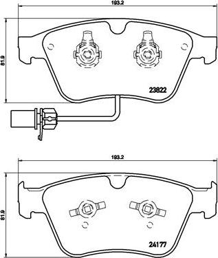 BENDIX BPD2052 - Kit de plaquettes de frein, frein à disque cwaw.fr