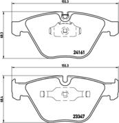 Brembo P 06 045 - Kit de plaquettes de frein, frein à disque cwaw.fr