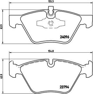 Brembo P 06 040X - Kit de plaquettes de frein, frein à disque cwaw.fr