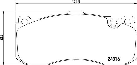 Brembo P 06 041 - Kit de plaquettes de frein, frein à disque cwaw.fr