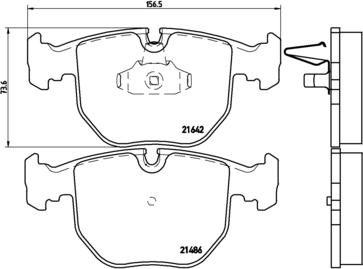 Brembo P 06 048 - Kit de plaquettes de frein, frein à disque cwaw.fr