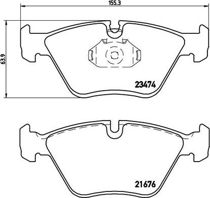 Brembo P 06 042 - Kit de plaquettes de frein, frein à disque cwaw.fr