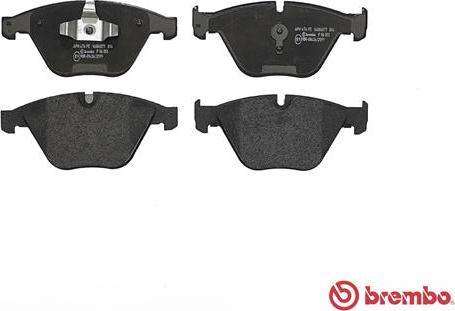 Brembo P 06 055 - Kit de plaquettes de frein, frein à disque cwaw.fr