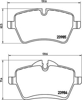 Brembo P 06 051 - Kit de plaquettes de frein, frein à disque cwaw.fr