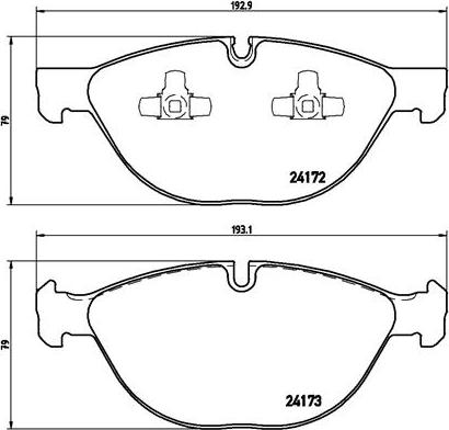 Brembo P 06 058 - Kit de plaquettes de frein, frein à disque cwaw.fr