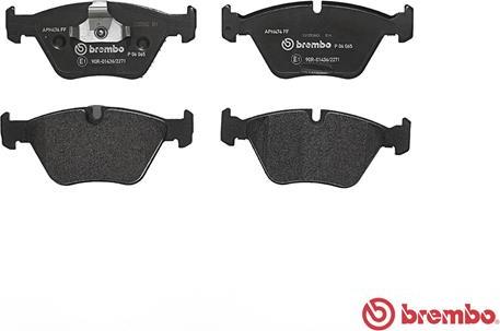 Brembo P 06 065 - Kit de plaquettes de frein, frein à disque cwaw.fr