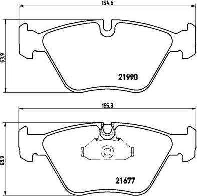 Brembo P 06 065 - Kit de plaquettes de frein, frein à disque cwaw.fr