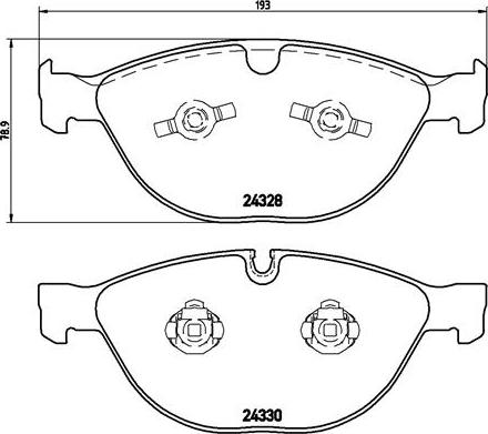 Brembo P 06 066 - Kit de plaquettes de frein, frein à disque cwaw.fr