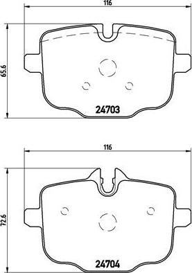 Brembo P 06 061 - Kit de plaquettes de frein, frein à disque cwaw.fr