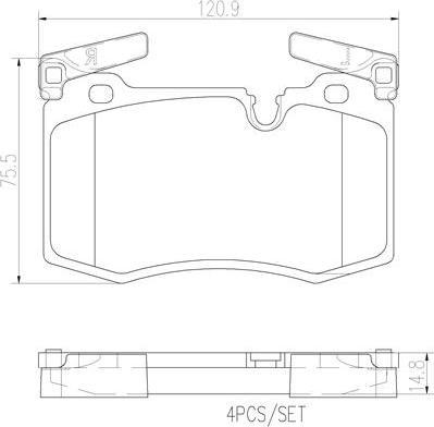 Brembo P06068N - Kit de plaquettes de frein, frein à disque cwaw.fr