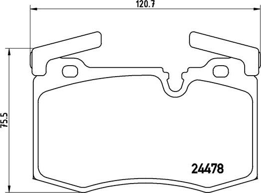 Brembo P 06 068 - Kit de plaquettes de frein, frein à disque cwaw.fr