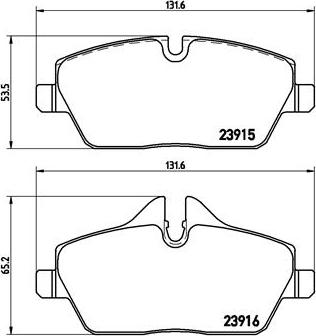 Brembo P 06 067 - Kit de plaquettes de frein, frein à disque cwaw.fr