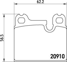 Brembo P 06 005 - Kit de plaquettes de frein, frein à disque cwaw.fr