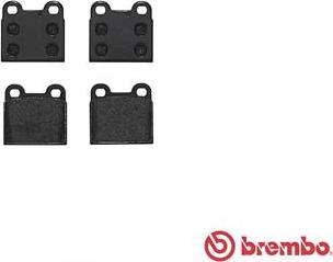 Brembo P 06 001 - Kit de plaquettes de frein, frein à disque cwaw.fr