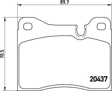 Brembo P 06 003 - Kit de plaquettes de frein, frein à disque cwaw.fr