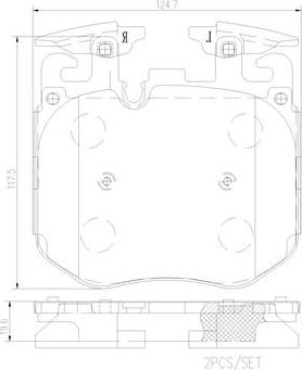 Brembo P06016N - Kit de plaquettes de frein, frein à disque cwaw.fr