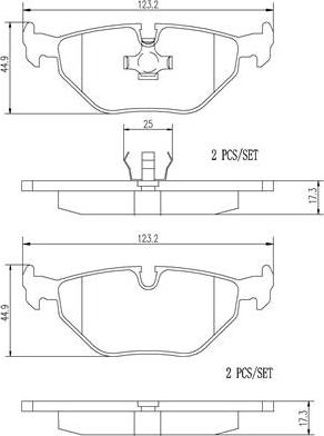 Brembo P06011N - Kit de plaquettes de frein, frein à disque cwaw.fr