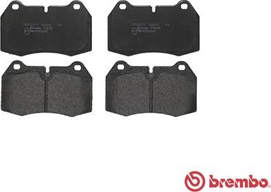 Brembo P 06 018 - Kit de plaquettes de frein, frein à disque cwaw.fr