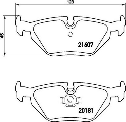 Brembo P 06 013 - Kit de plaquettes de frein, frein à disque cwaw.fr